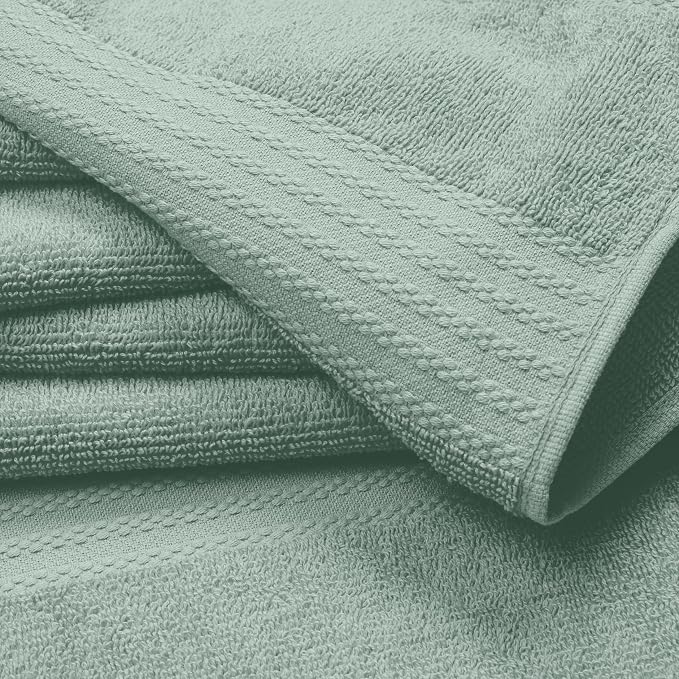 GLAMBURG Ultra Soft 6-Piece Hand Towel Set 16x28-100% Ringspun Cotton - Image 2