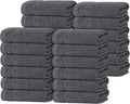 Tens Towels Pack of 24 Washcloths, 12 x 12 Inches, Lighter Weight, Quick to Dry by TensTowels