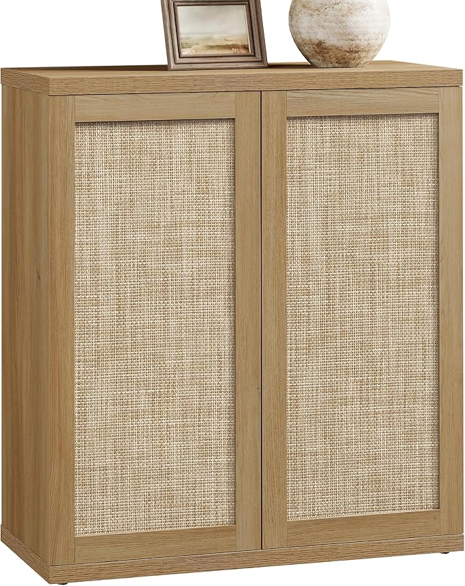SICOTAS Rattan Sideboard Storage Cabinet - Image 8