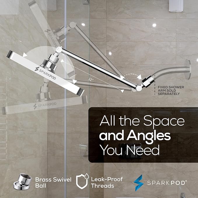 SparkPod Square Rain Shower Head - Image 5
