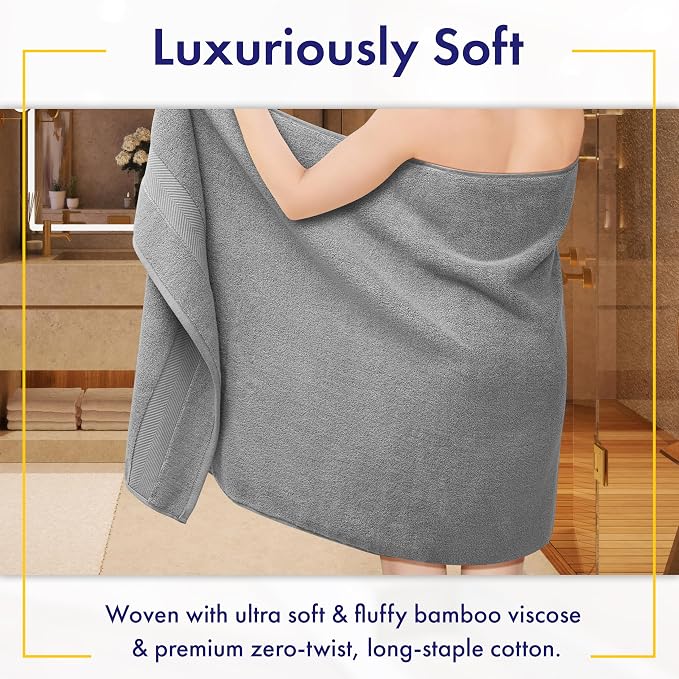 Ultra Soft & Plush Viscose from Bamboo Bath Sheets - Image 2