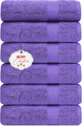 Ample Decor Bathroom Hand Towels 18 X 28 Inch 600 GSM 100% Cotton, Soft by AmpleDecor