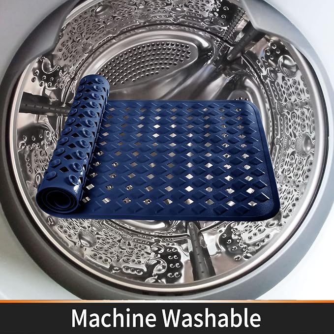 Yimobra Non Slip Bath Mat, Super Strong Suction Cups, 34.5"x15.5"Long Tub Mat - Image 7