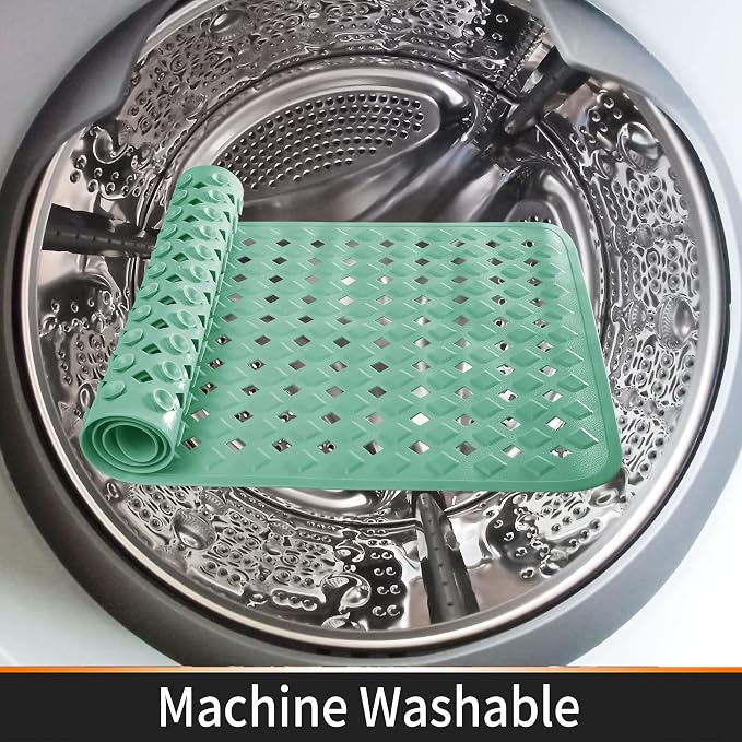 Yimobra Non Slip Bath Mat, Super Strong Suction Cups, 34.5"x15.5"Long Tub Mat - Image 7