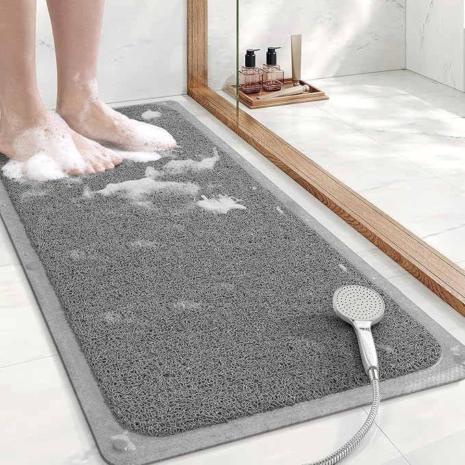 Mecko Non-Slip Shower Mat, Anti-Slip Bath Mat by Mecko