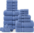 LANE LINEN Bathroom Towels Set of 18 – Zero Twist, 100% Mercerized Cotton by LaneLinen