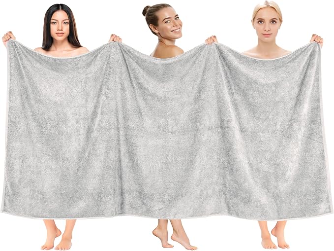 Cotton Paradise 100% Cotton 40x80 Oversized Bath Sheet, Extra Large Turkish by UNITEDHOMETEXTILE