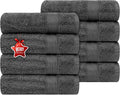 Ample Decor Hand Towel 18 X 28 Inch Pack of 8 600 GSM 100% Cotton, Oeko Tex by AmpleDecor