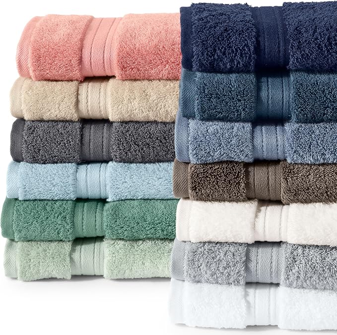 Lands' End Supima Towel Deep Sea Navy 6 Piece Towel Set - Image 2