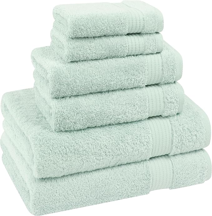 Cotton Paradise 6 Piece Towel Set, 100% Cotton Soft Absorbent Turkish Towels - Image 6