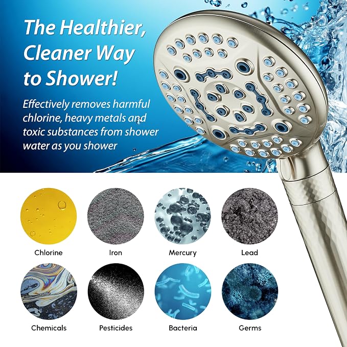 AquaCare High Pressure 6-way Dual Shower Head Combo - Image 6