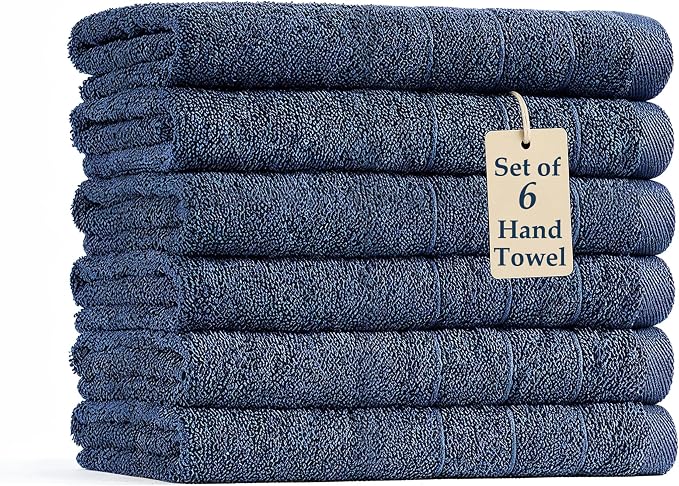 Casa Platino Hand Towels Pack of 6 by CasaPlatino