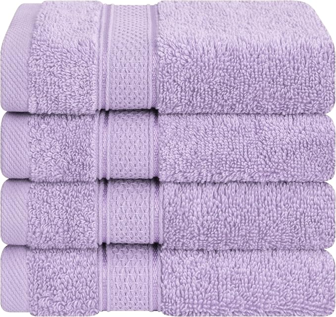 American Soft Linen Salem Washcloth Sets, 4 Piece Luxury 600 GSM 100% Cotton by AmericanSoftLinen