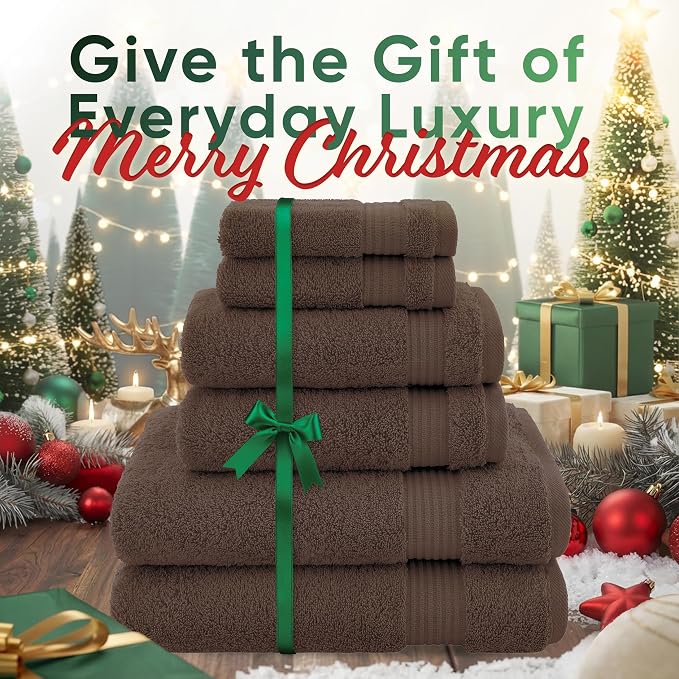 American Veteran Towel, 100% Cotton Turkish 6 Piece Towel Set, Luxury Towels - Image 2