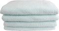 Everplush Diamond Jacquard Bath Sheet 2 Pack in Hushed Green by Everplush