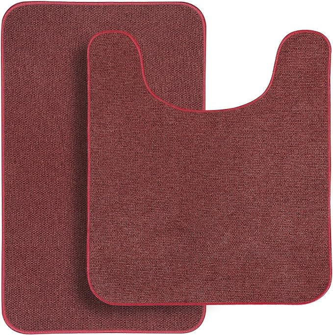 Christmas Bathroom Rugs Set 2 Pieces, Thin Bathroom Mats, Toilet Rugs, Quick Dry - Image 7