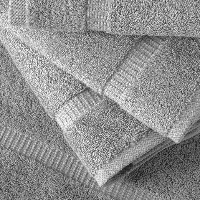 SALBAKOS 100% Turkish Cotton Hand Towel Set of 6 16x30 inch | Heirloom Quality - Image 3