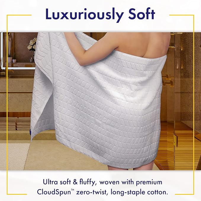 Ultra Soft & Stylish 700 GSM Luxury Bath Sheets | Pack of 2 | Extra Large 35x70 - Image 2
