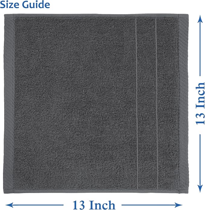 Casa Platino Wash Cloths Set of 12- Spa & Salon Quality - Image 3