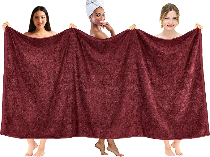 DAN RIVER Pack of 1 Bath Sheet 40x80 Inches, Jumbo Bath Towels, Soft and - Image 2