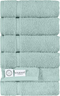 SALBAKOS 100% Turkish Cotton Hand Towel Set of 6 16x30 inch | Heirloom Quality by SALBAKOS