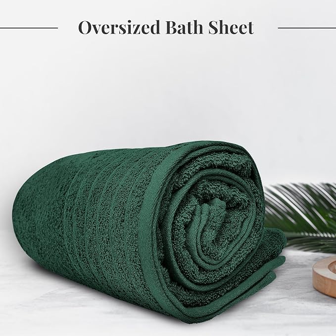 Tens Towels Pack of 1 Jumbo Bath Sheet 40 x 80 Inches, Extra Large & Light - Image 2