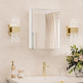 TokeShimi 14x18 Bathroom Medicine Cabinet, Tempered Mirror by RefinedBathroomAccessories