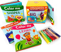 BabyBibi Color Me Bath Books Plus Crayons – Set of 4 Different Books – Includes by BabyBibi