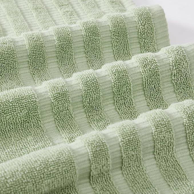 Modern Threads Oxford 6-Piece 100% Cotton Towel Set – Yarn Dyed Jacquard & - Image 3