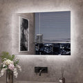TETOTE 40 x 28 Inch LED Mirror Backlit Bathroom, Anti-Fog Mirror by TETOTE