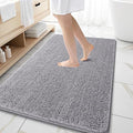 OLANLY Bathroom Rugs 59x35, Extra Soft Absorbent Chenille Bath Rugs, Rubber by OLANLY