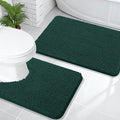 OLANLY Bathroom Rugs Sets 2 Piece, Soft Absorbent Chenille Bath Mats and by OLANLY