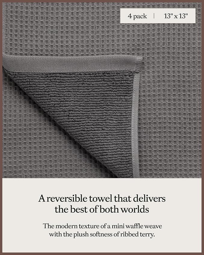 Cozy Earth Waffle Washcloths - Image 3
