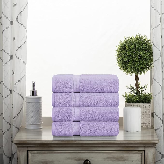BLUENILEMILLS BNM Egyptian Cotton 4-Piece Towel Set, Includes 4 Hand Towels - Image 3