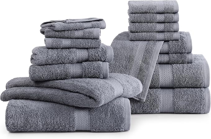LANE LINEN 100% Cotton Luxury Bath Towel Set - Image 2