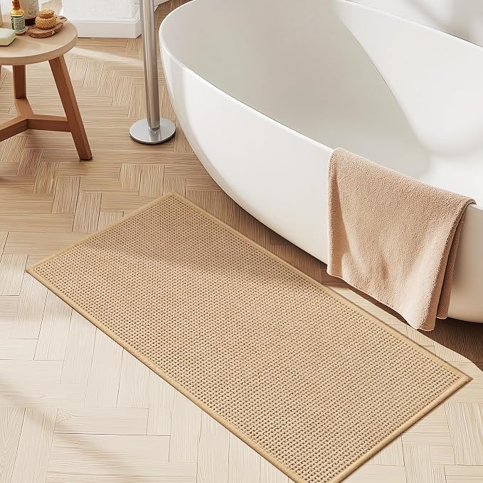 GRANNY SAYS Beige Bathroom Rugs, Absorbent Bath Mats by GRANNYSAYS