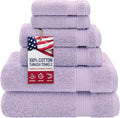 American Veteran Towel, 100% Cotton Turkish 6 Piece Towel Set, Luxury Towels by American+Veteran+Towel