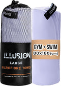illusion Extra Large Microfibre Swimming Towel–Compact, Lightweight & Quick Dry by Unknown