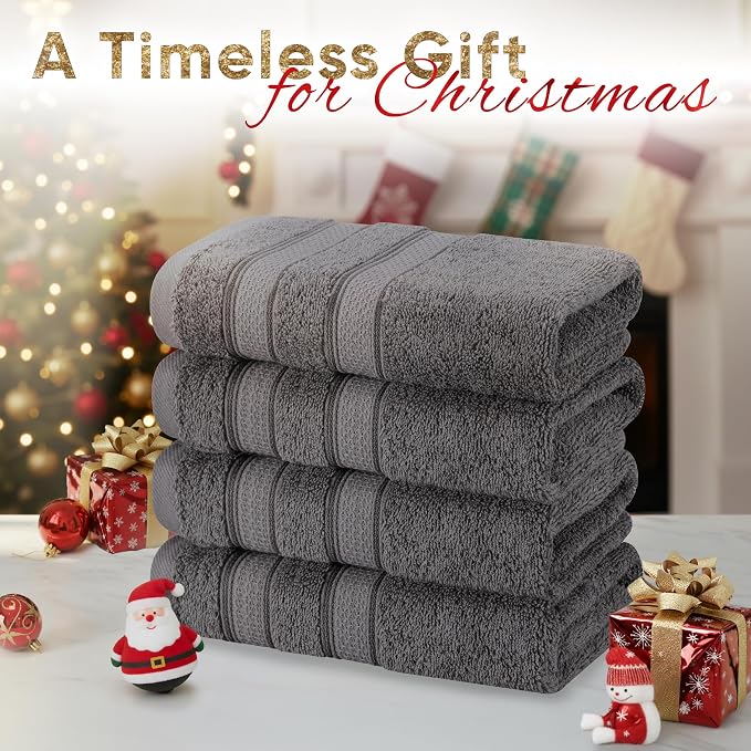 American Soft Linen Salem 100% Cotton Turkish 4 Piece Bath Towels - Image 2