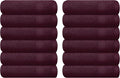 GLAMBURG Ultra Soft 12-Piece Washcloths Set 13x13-100% Ringspun Cotton by GLAMBURG