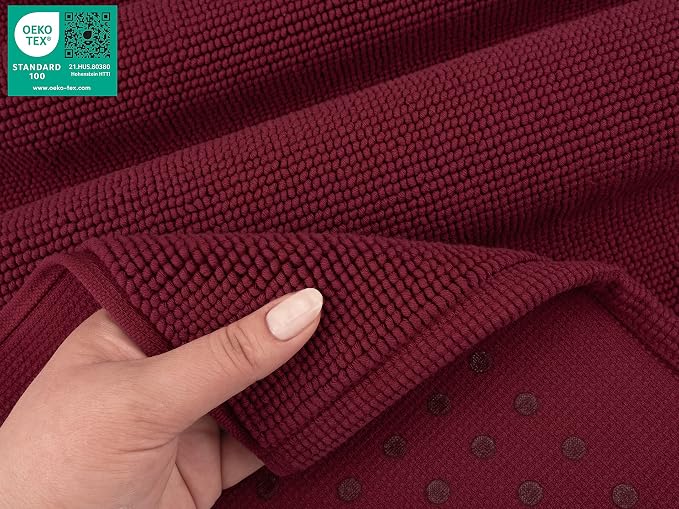 American Soft Linen Bath Rug, 17 in 24 in 100% Cotton Bath Mats Rugs - Image 6