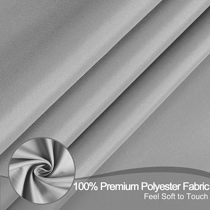 AooHome 96 inch Extra Long Shower Curtain Liner, Polyester Bathroom Curtain - Image 4