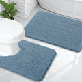 OLANLY Bathroom Rugs Sets 2 Piece, Soft Absorbent Chenille Bath Mats and by OLANLY