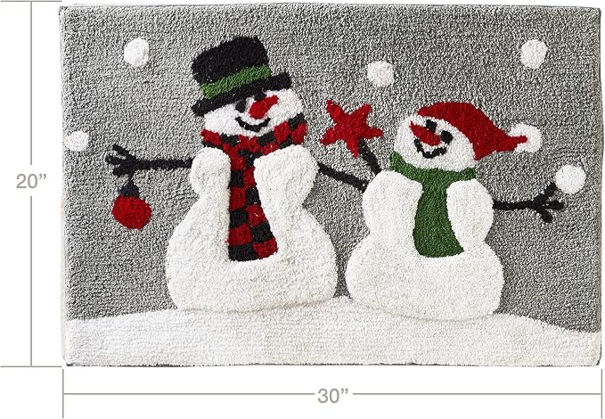 SKL Home Christmas Woodland Winter Snowman Rug - Image 8