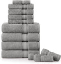 LANE LINEN Bath Towel Set of 12 – Premium 100% Cotton Mercerized, 4 Bath by LaneLinen