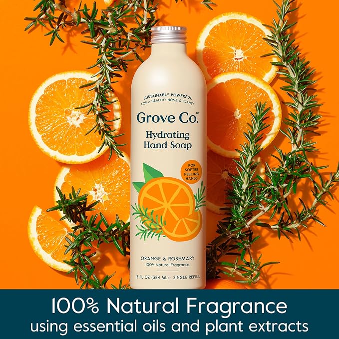 Grove Co. Hydrating Gel Hand Soap Refills Plastic-Free Liquid Hand Soap Refill - Image 4