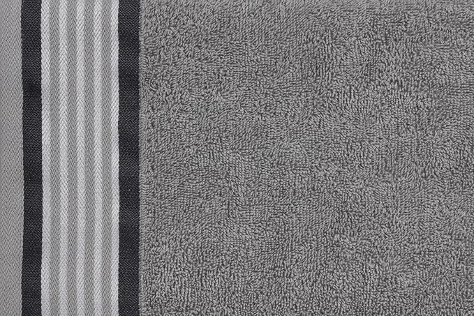 CASA COPENHAGEN He & She 4 Pieces Large Bath Towel Set- Pine Grey + Grey Violet - Image 7