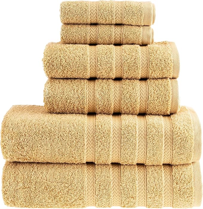 HALLEY Turkish Towels Set 650 GSM Highly Absorbent Super Soft 100% Cotton by HALLEY-TurkishCottonTowels
