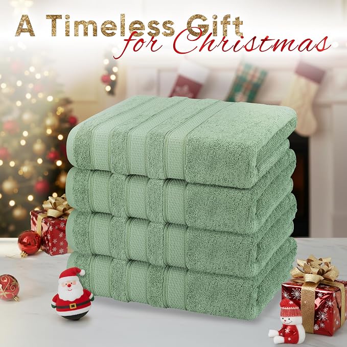 American Soft Linen Salem 100% Cotton Turkish 4 Piece Bath Towels - Image 2