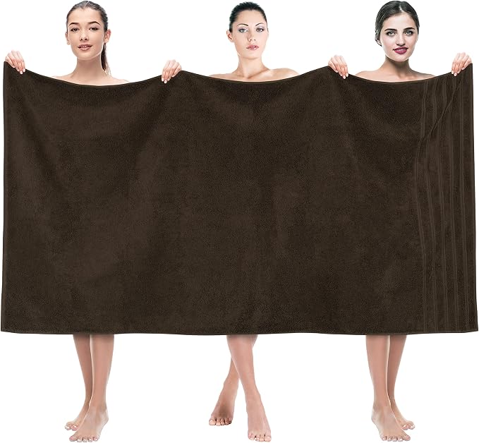 American Soft Linen 35x70 Jumbo Large Bath Towels, 600 GSM 100% Cotton Turkish by AmericanSoftLinen